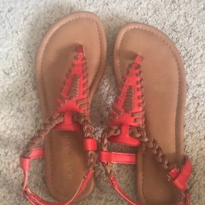 Sandals. Rampage. Salmon color.